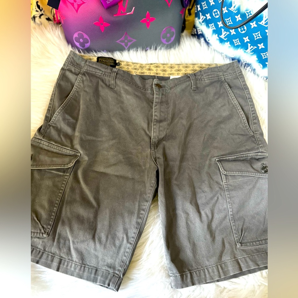 Pendleton Gray Cargo Shorts Classic‎ Style
